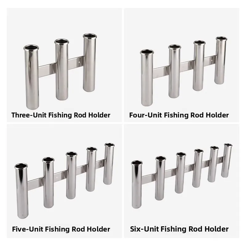 ステンレス鋼釣竿スタンド-3-リンク釣竿プラグチューブヨット釣竿ソケットボート釣竿ホルダー