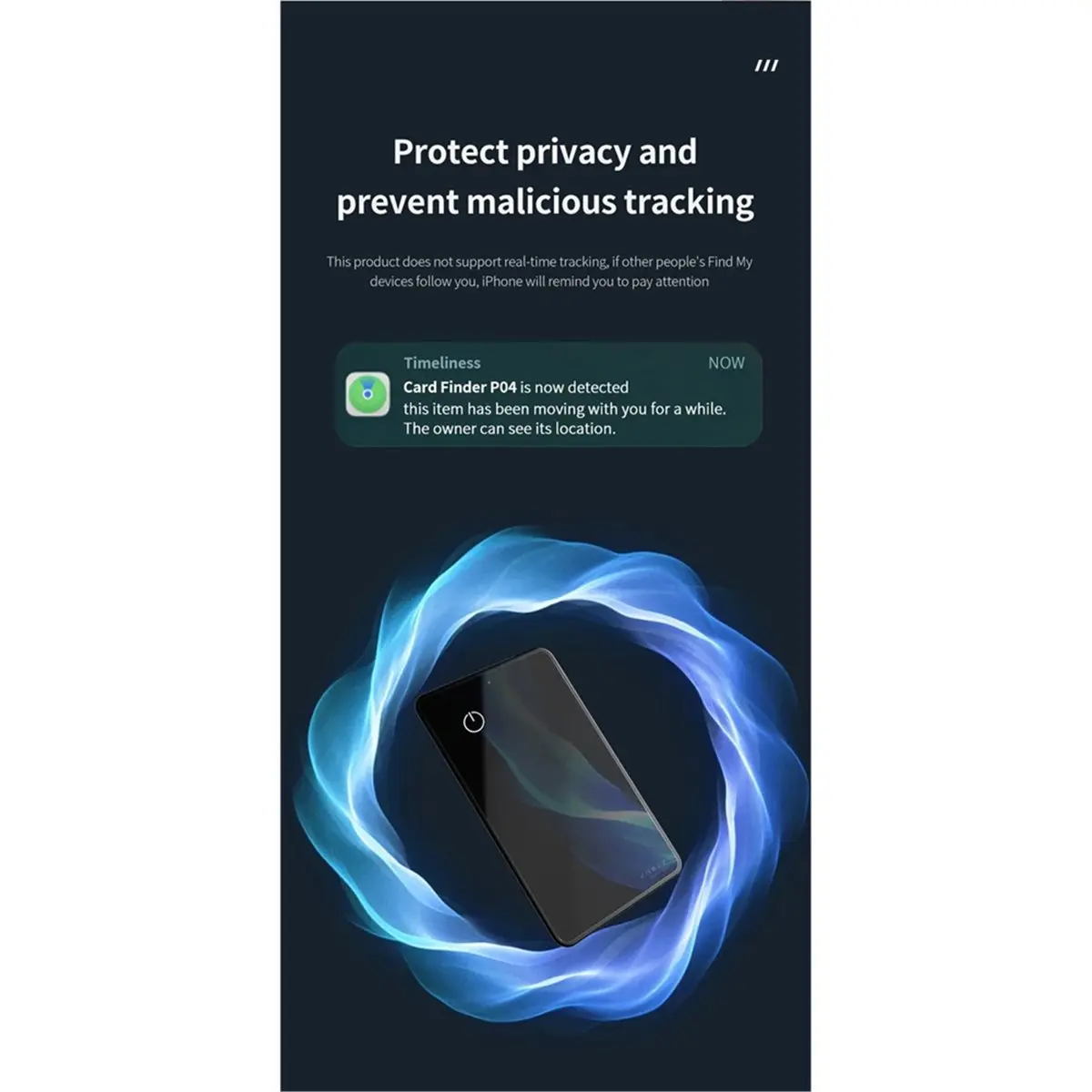 Portable Tracker- Wallet Finder- Item Locator for Keys Suitcase Bags Compatible with for Find My (IOS Only)