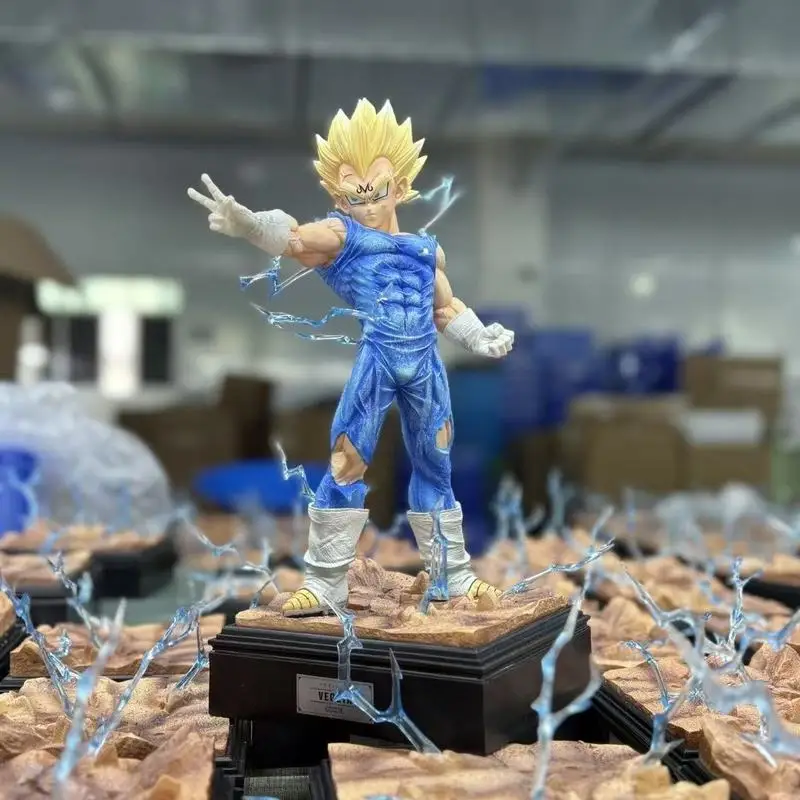 

Dragon Ball Super Saiyan Beijita Magic Shell Convertible Model Box Set Handmade Double Head Carving Action Figure Toy