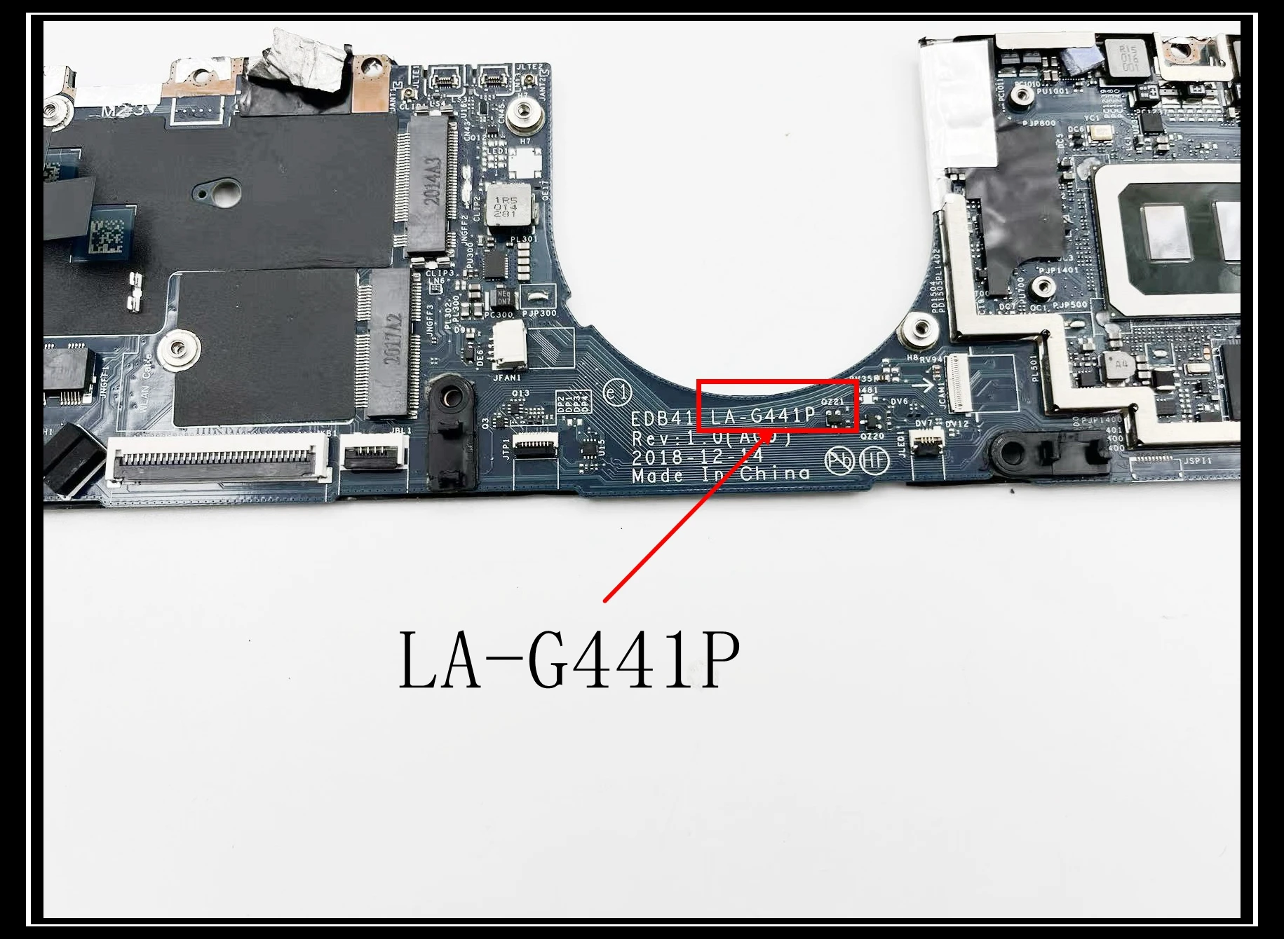 LA-G441P para dell latitude 7400 2-em-1 placa-mãe do portátil com i5 i7 8th gen cpu 8g/16g ram 100% trabalho de teste
