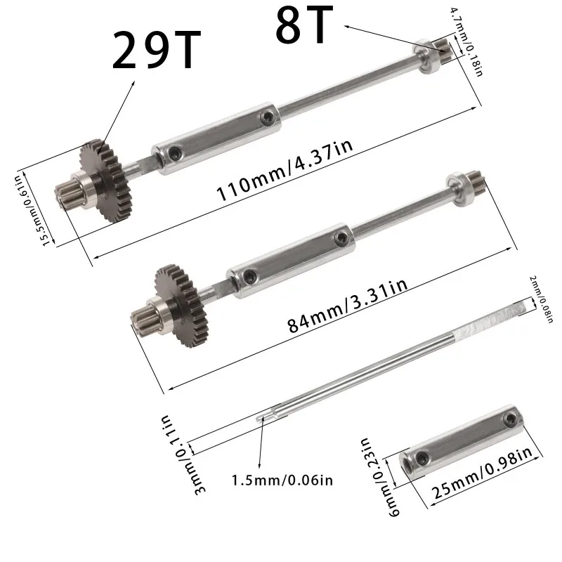 

A48U For Wltoys 1/28 Scale K989 284131/284161/284010 RC Car Upgrade Parts Drive Shaft Motor Fixed Seat Kit Accessories