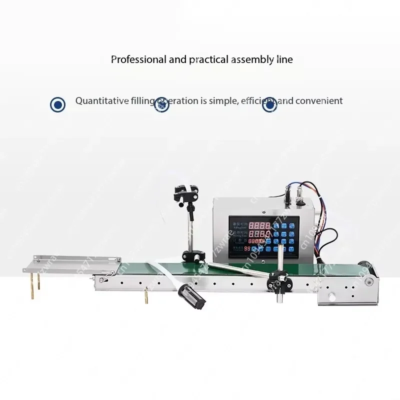 Line Single Head Auto Wine Beer Beverage Small Scale Bottle Liquid Water Filling Machine Digital Control Pump Filler Assembly