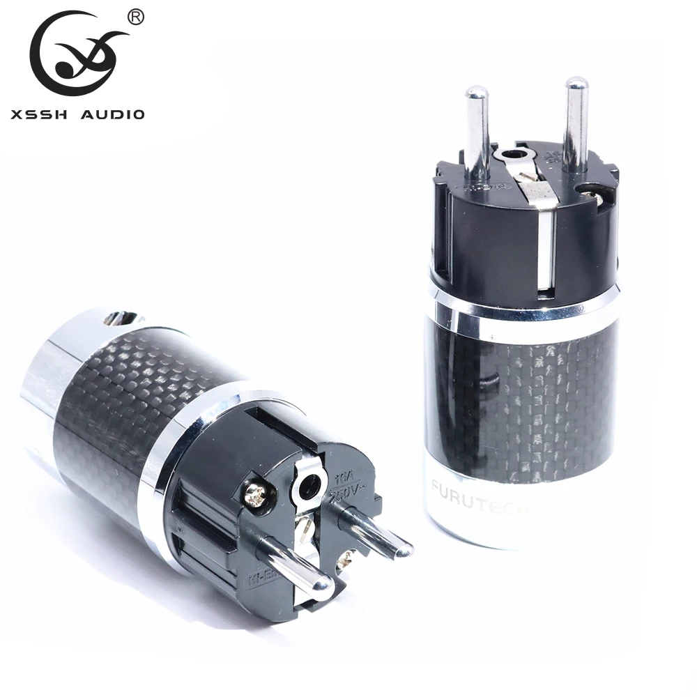 YIVO FI-50 & FI50M Trắng Đen Sợi Carbon Mạ Rhodium Đồng Nguyên Chất Điện AC Điện Nam Nữ Đầu Cắm IEC EU euro Cắm