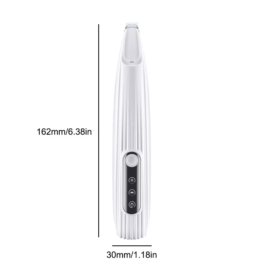 Cat Paw Trimmer Pet Grooming Shaver USB Rechargeable Hair Trimmer with Light Cat Trimmer LED Display for Eyes Ears Face Rump