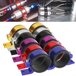 Aluminum Car Dual Twin Fuel Pump Mount Bracket 60MM &  Fuel Filter Clamp Mounting Bracket Holder 60mm Cradle For Car Modified