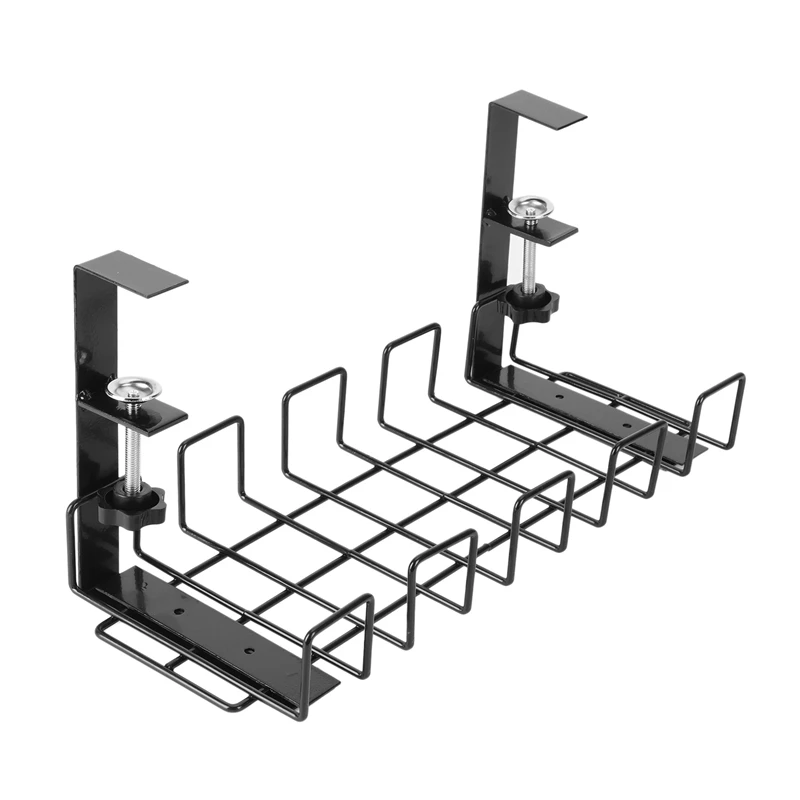 Undercounter Cable Management Tray-No Need To Drill Wire Management, Suitable For Home Office Desk