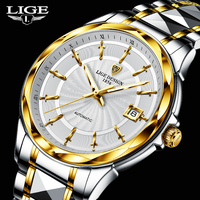 2023 LIGE DESIGN New Men Mechanical Wristwatches Luxury Sapphire Glass Automatic Watch 50m Waterproof Watches Relogio Masculino