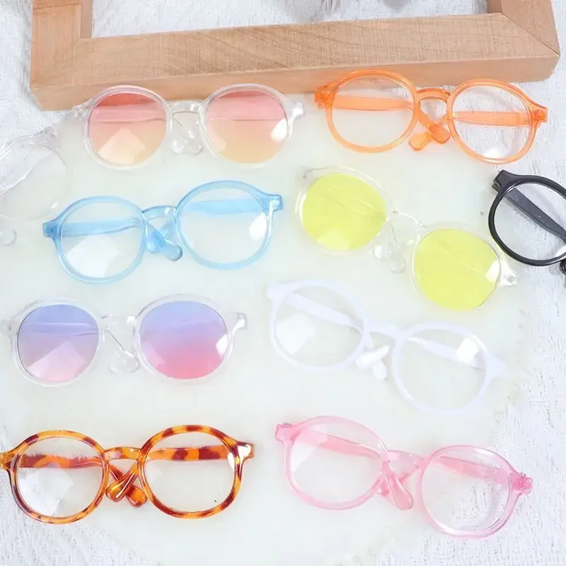 

Cotton doll accessories glasses 20cm, black framed transparent glasses for cartoon dolls