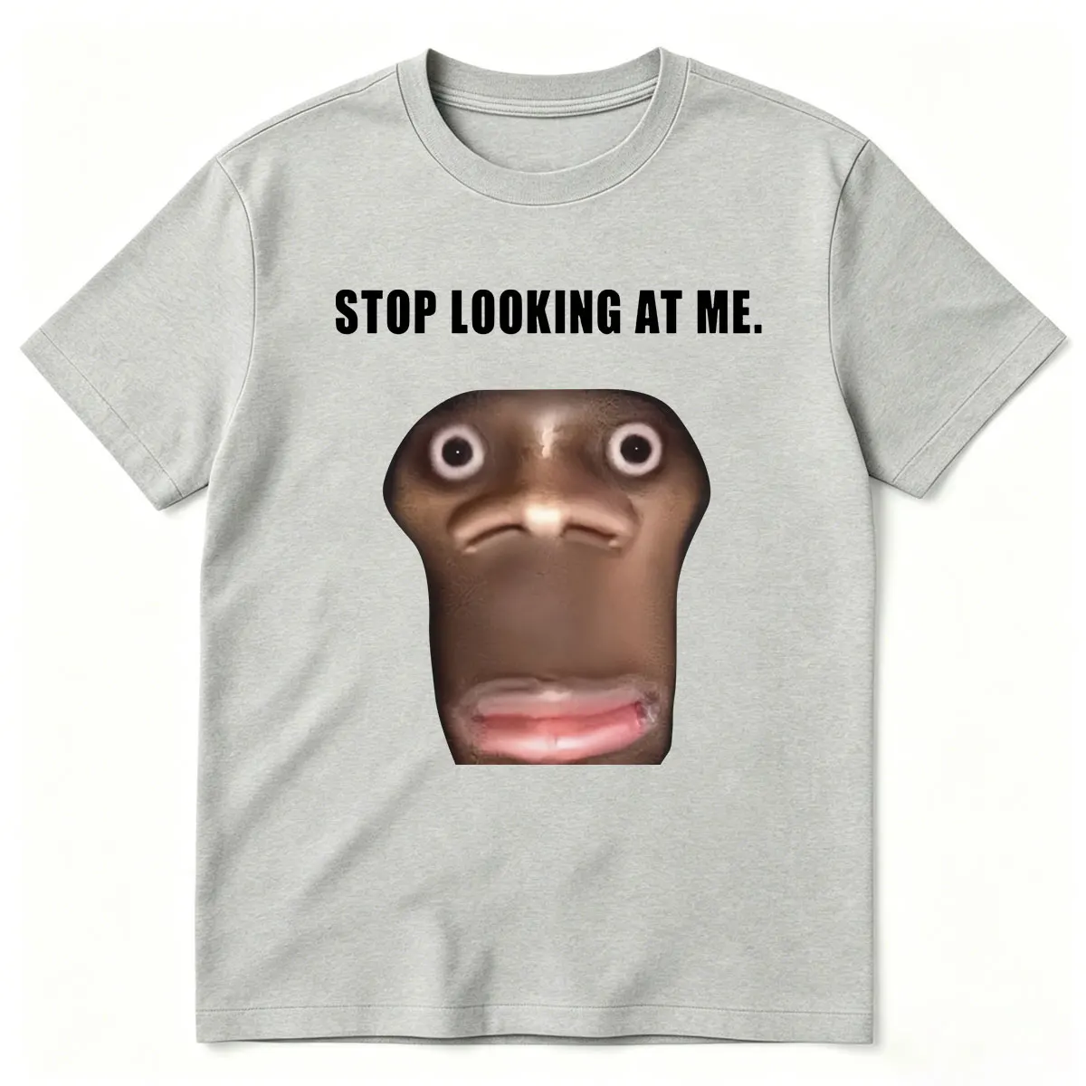 Stop Looking At Me Funny Meme T-shirts Women Clothing Casua Oversized Short Sleeve Oversized T Shirt Tops Streetwear