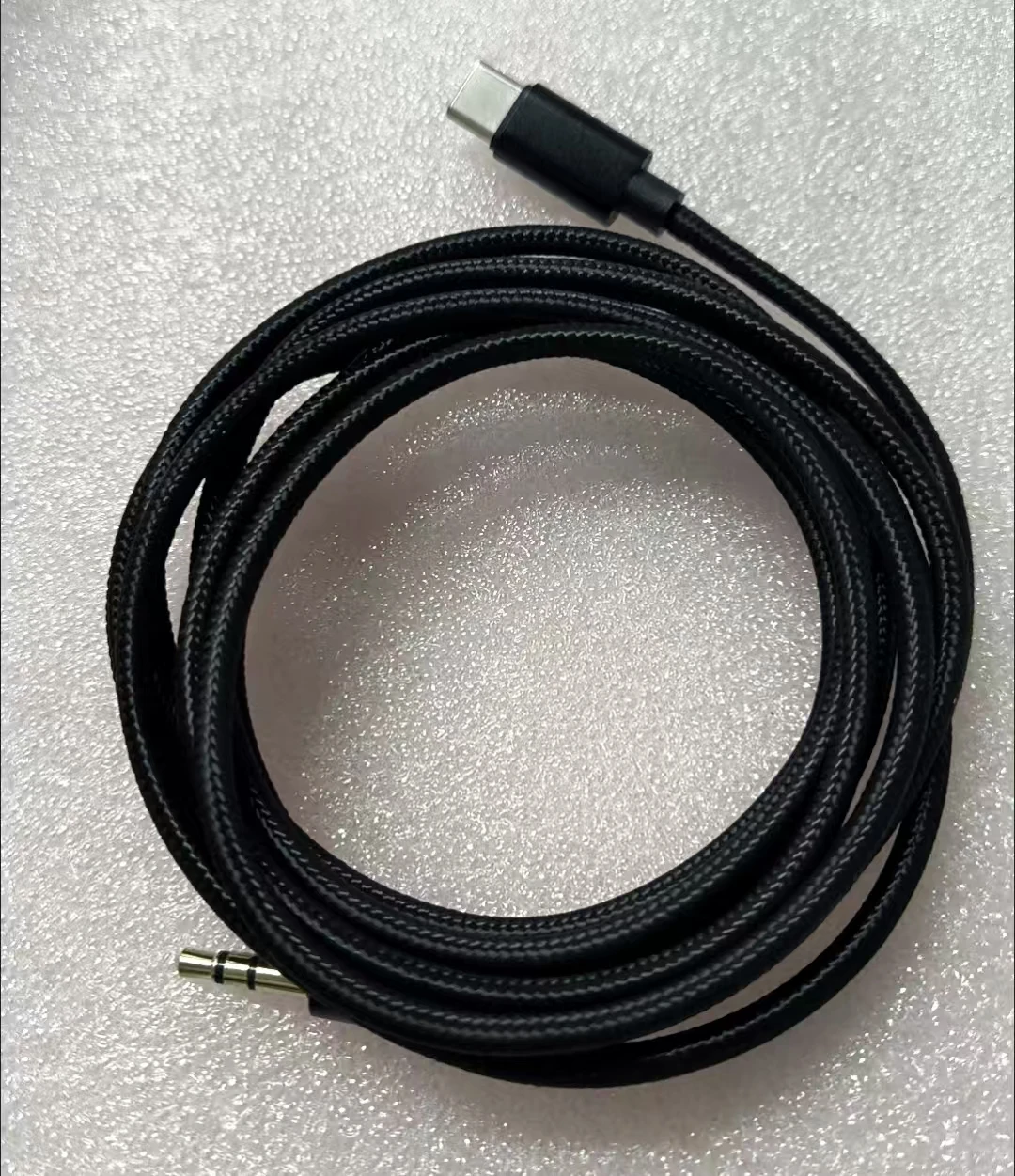 Flexible Bend Resistant Type C To 3.5mm Aux Cord Stable Voice Transmission Office Online Meeting Call Tool for Huawei Samsung