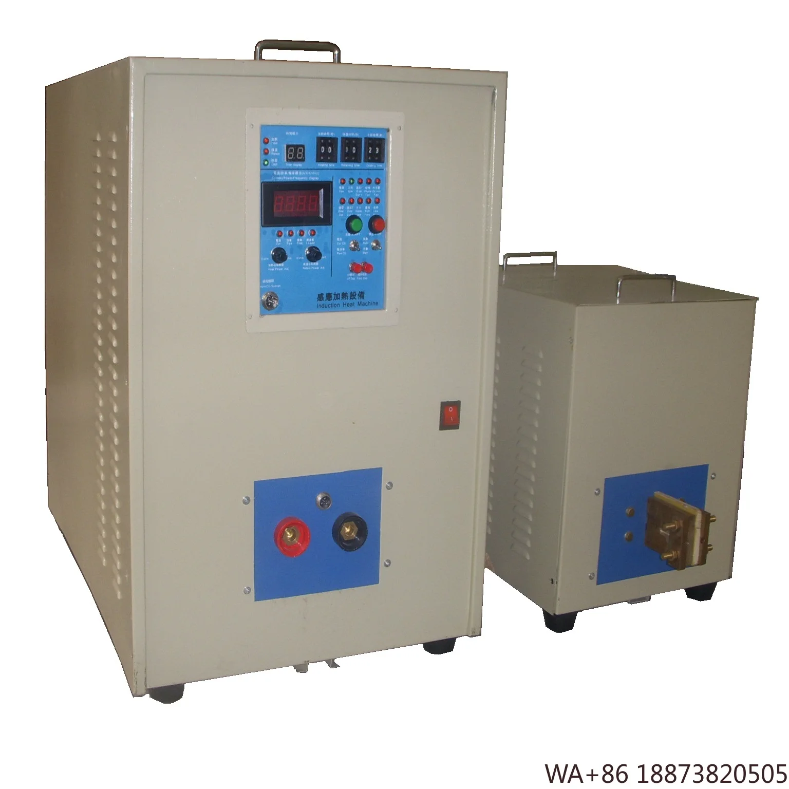 آلة تزوير 80 كيلو وات أوتوماتيكية عالية التردد للتدفئة التعريفي قضيب فولاذي معالجة الحرارة والمعادن #2