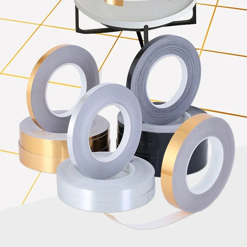 Tile Beauty Seam Stickers Tape Self-Adhesive Floor Waterproof Wall Gap Sealing Foil Decor StripTape for Room Home Decor