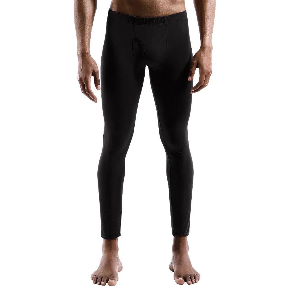 Herren Baumwoll-Thermo-Unterhosen - Schlanke, Dünne Leggings für Jugendliche Herbst & Winter