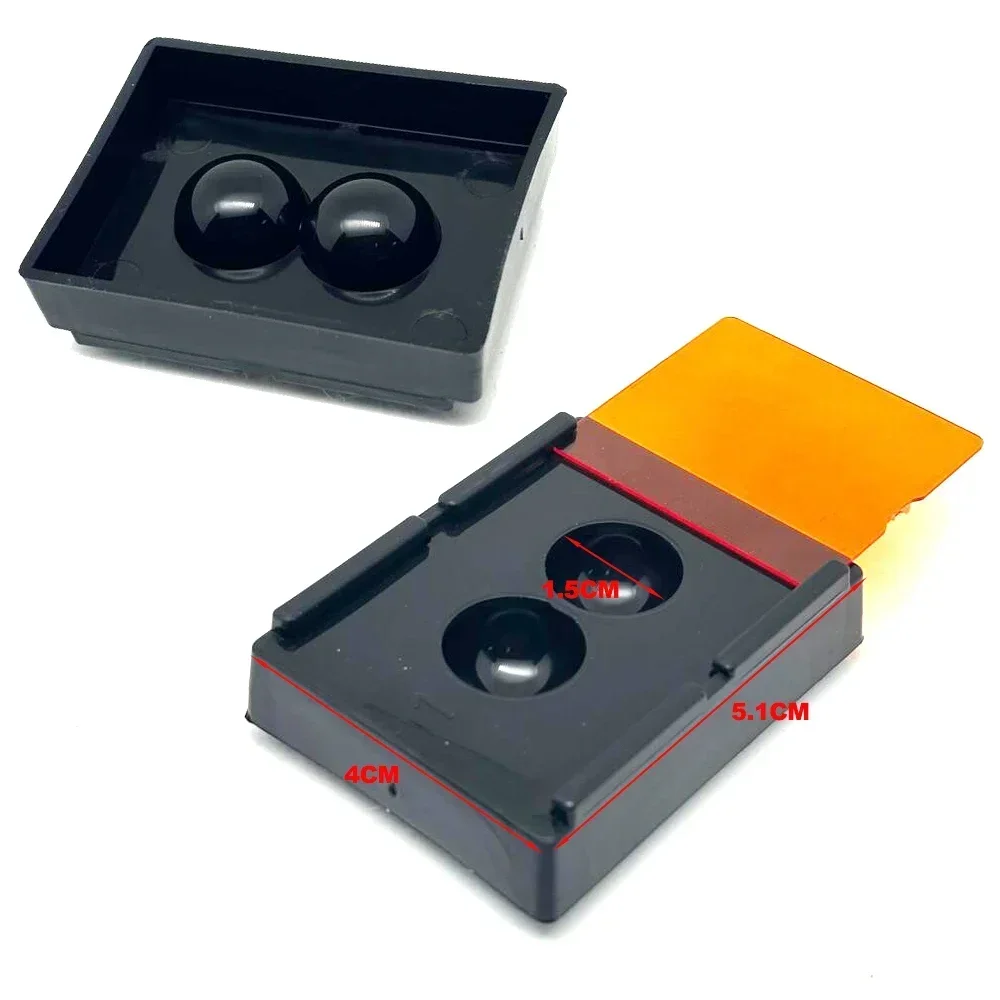 

2 Holes Dental Shading Light Box Composite Resin Mixing Well Light-proof Storage Hading Color Toning Case Dentist Material