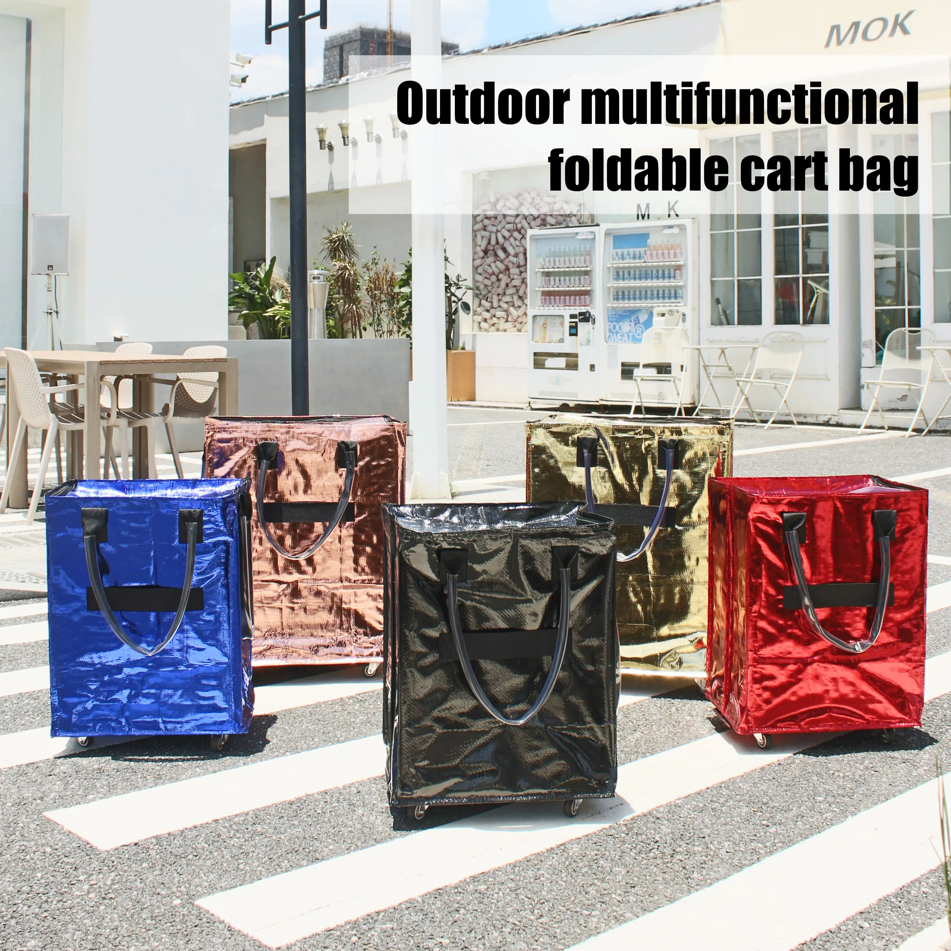 

Outdoor Multifunctional Travel Cart Bag Camping Foldable Color Handcart Express Picnic Cart Large Cart Bag Haoken Bag