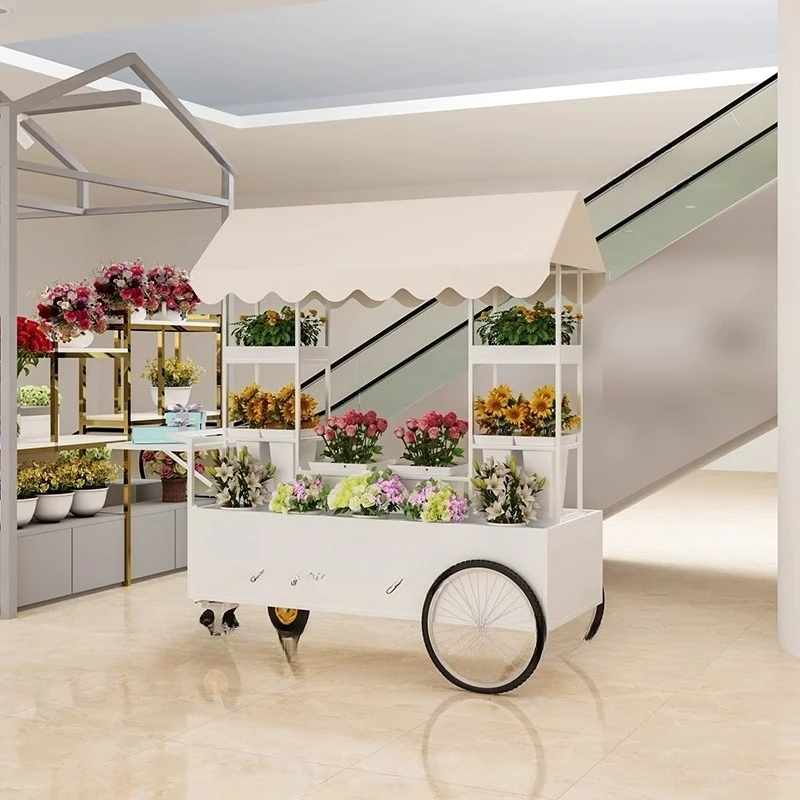 

Hand push room display flower arrangement shelf wake up flower shop