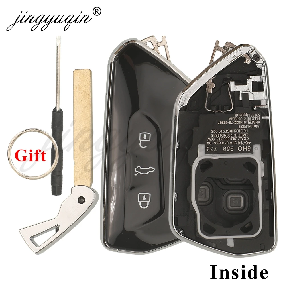 Remote Key Shell for Volkswagen VW Golf 8 Cupra Formentor Tarraco Gti Mk7/8 Skoda Octavia Seat Leon Smart Card Case KD HZ25 ZB25