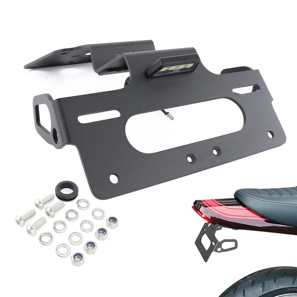

For Kawasaki Z900RS 2018 2019 2020 2021 2022 2023 2024 2025 Motorbike License Plate Holder Bracket Tail Tidy Fender Eliminator