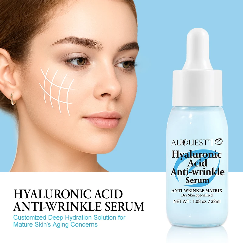 

Auquest Hyaluronic Acid Anti-Wrinkle Serum Deeply Nourish Repair And Anti-Aging Ceramides Brightens Skin Combats Dullness