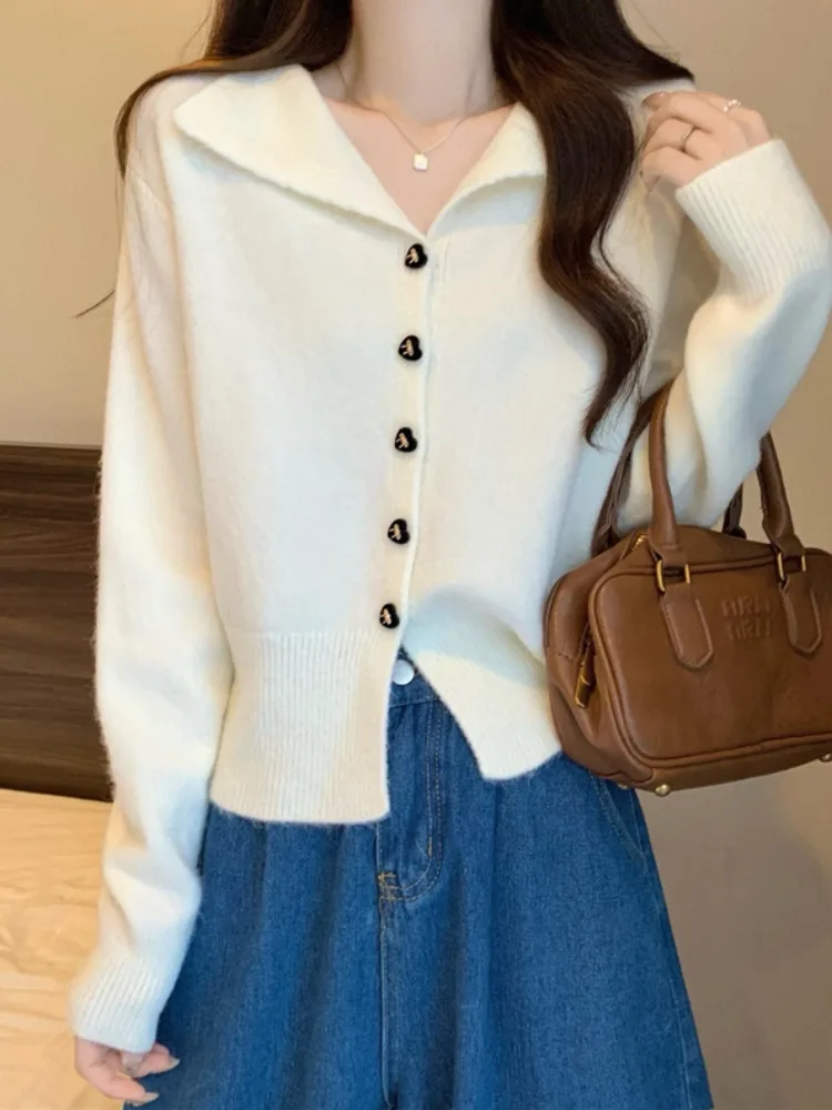 Angola rouge tricoté ouvert Cardigan femmes début du printemps nouvel an Robe 2025 ort pull manteau automne hiver haut chaleur