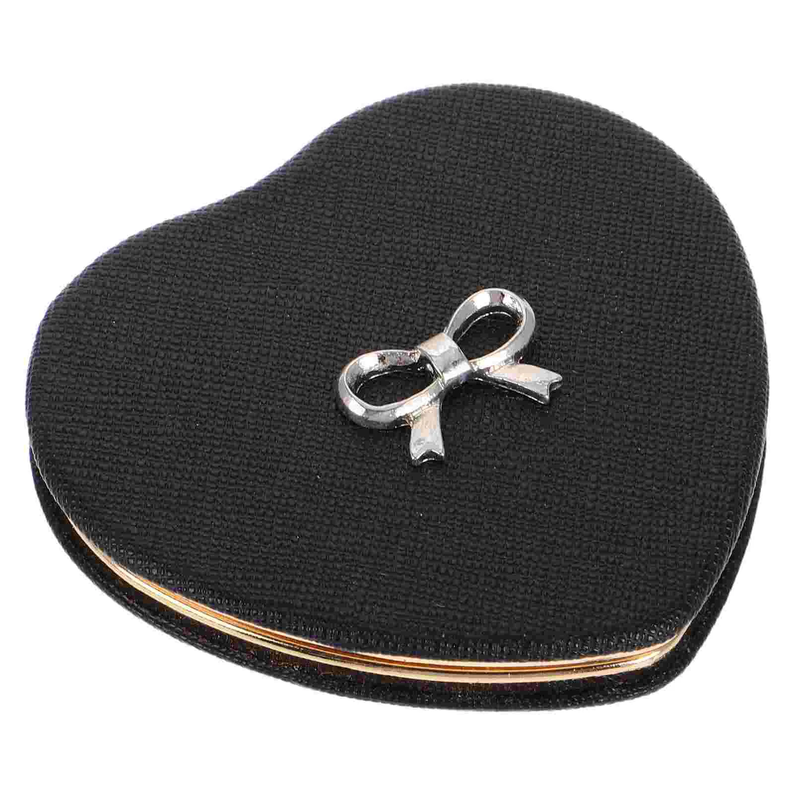 Mini Heart Shaped Folding Mirror Double-Sided Compact Makeup Mirror Portable Pocket Mirror For Purse Cute Travel Mirror For Wome