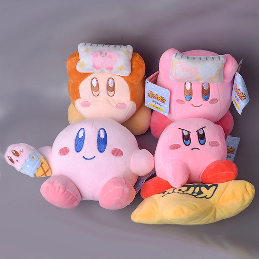 

Japan Star Kirby Pillow Kawaii Ice Cream Kirby Plush Toy Soft Stuffed Plush Doll Toy Plushie Doll Room Decor Gilr Birthday Gift