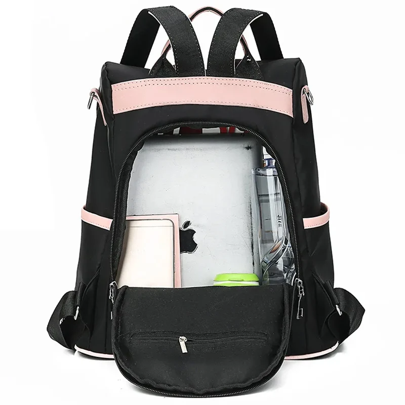 Casual Oxford Backpack Women Waterproof Nylon School Bags For Teenage Girls High Quality Fashion Travel Tote Packbag