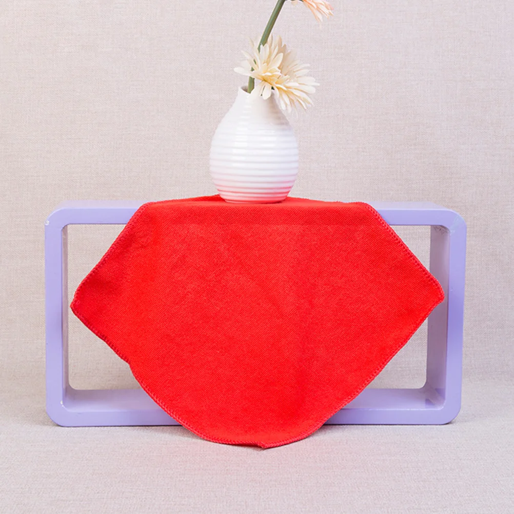 

50Pcs Cleaning Kerchief Microfiber Square Towel 140G Face Wash Cloth for Home Travel Dishes Portable Bright Colors