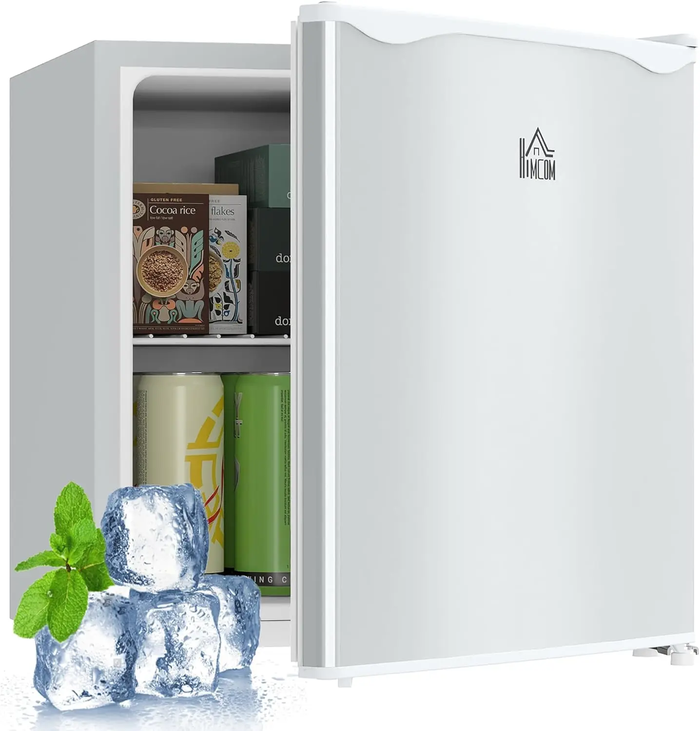 

Compact 1.1 Cu.Ft Upright Freezer with Removable Shelves and Reversible Door, White