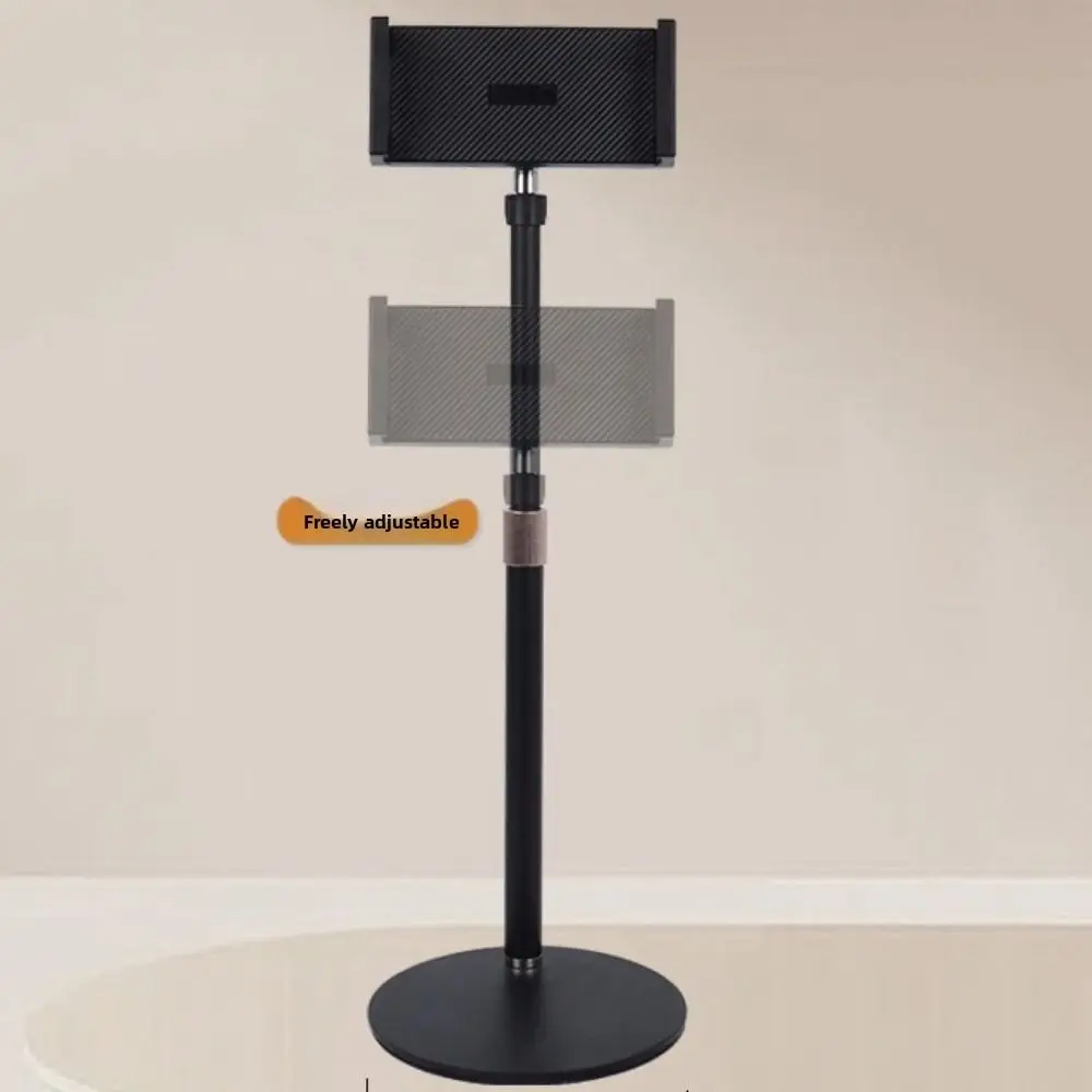 

Adjustable Height Vertical Tablet Stand Rotating Disc Base Portable Monitor Stand Anti-slip Stable Mobile Phone Holder Tablet