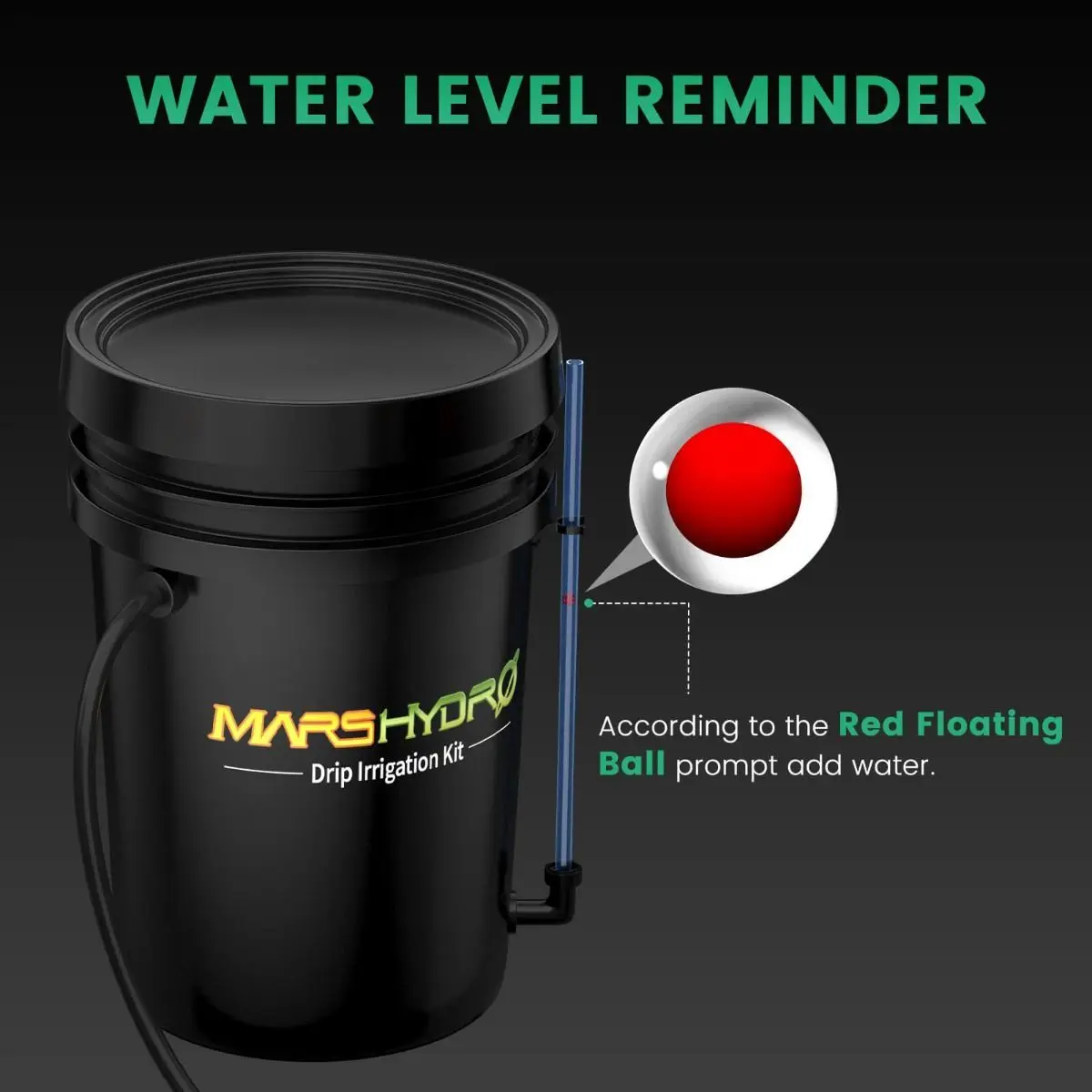Mars Hydro 5-Gallon Bucket Drip Irrigation System Kits for 8 Indoor Growing Plants