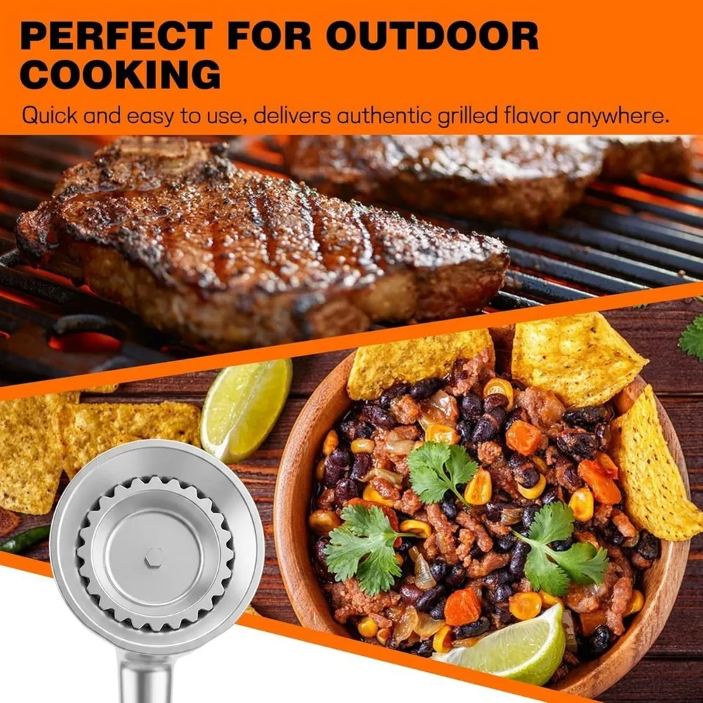 Home Tool Taper High Pressure Cast-Iron Propane Burner Head, with 20 PSIG Adjustable Regulator, Taper Burner Head for Turkey Fry