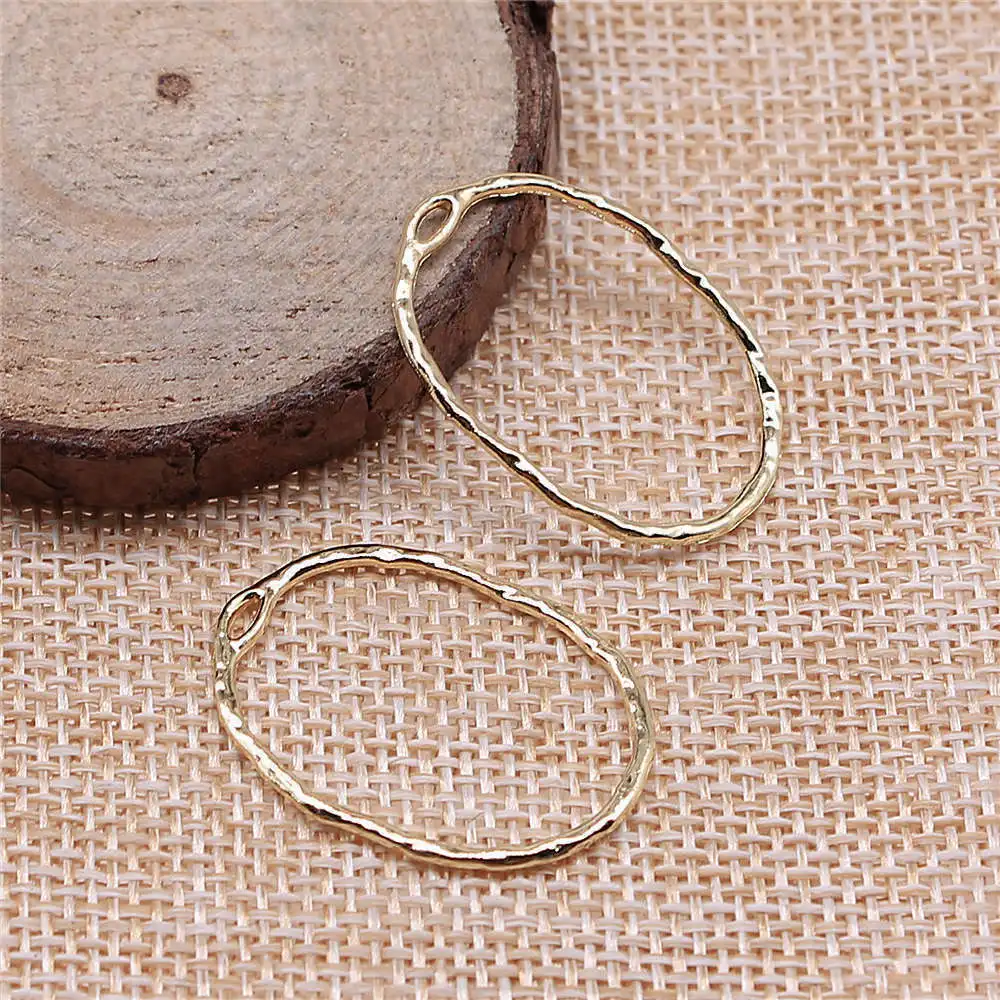 Jewelry For Woman Oval Charms Vintage Findings 10pcs