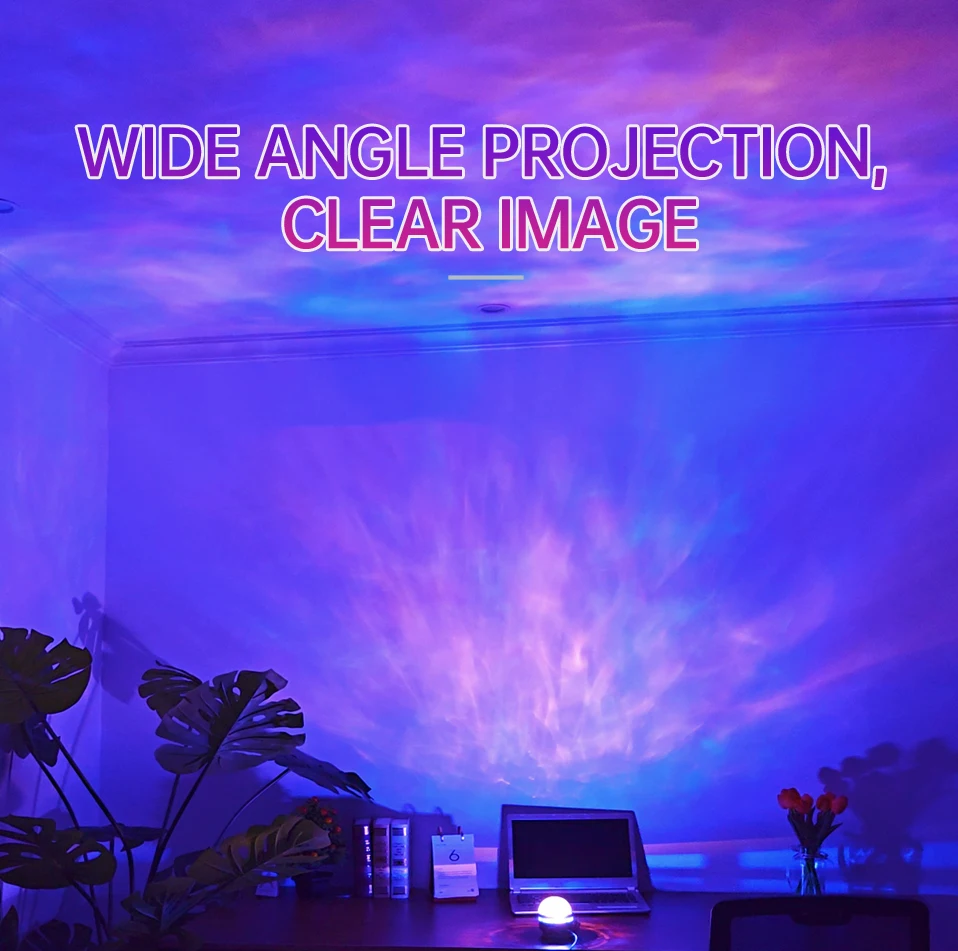 LED NightLights Galaxy Projector Remote Control 5V USB Rechargeable Starry Sky Lamp DMX Sound Active 7 Modes for Kids Room Decor image 5