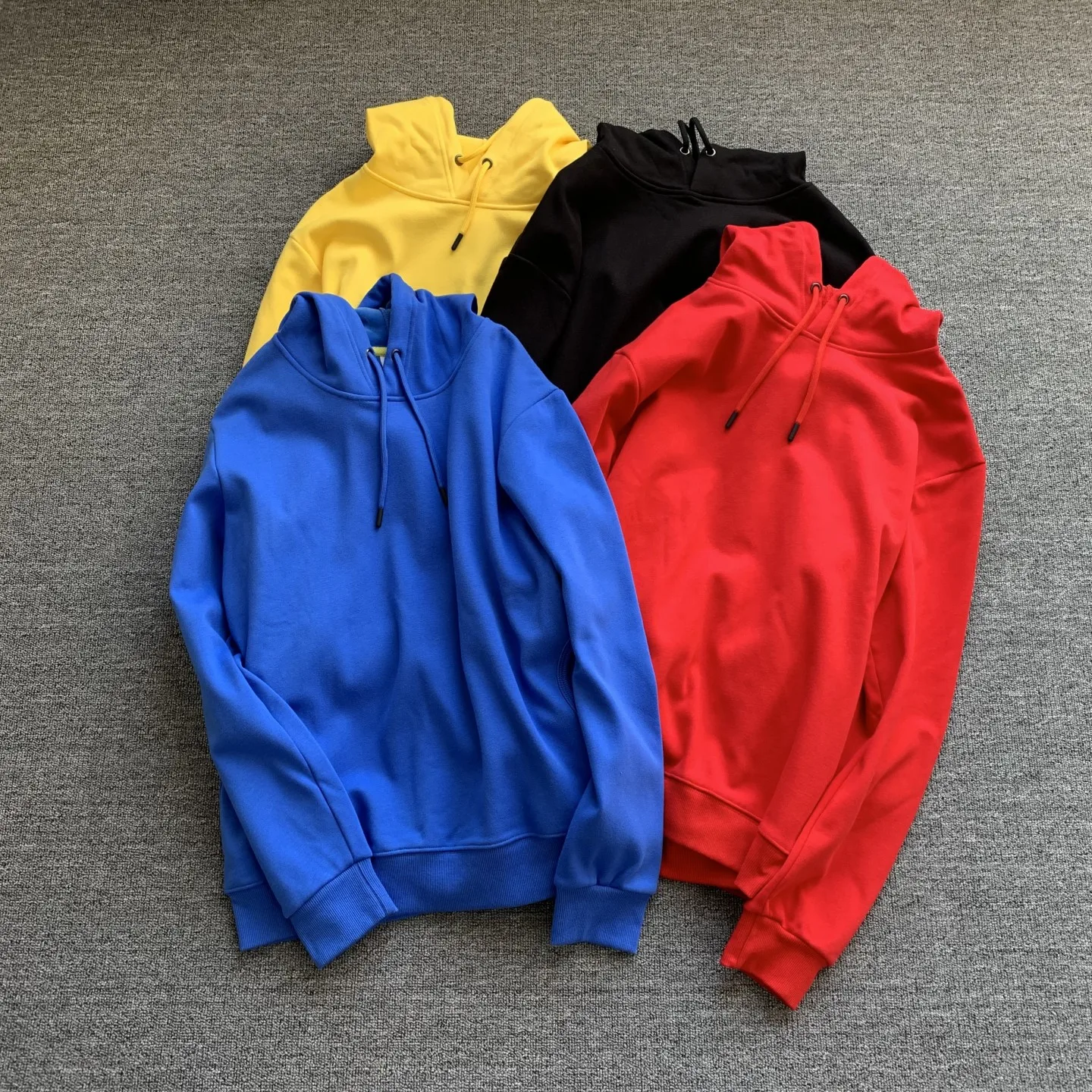 

Unisex Hooded Fleece Lined Color Sweatshirt Loose Couple Tops Cotton Polyester Long Sleeve Anti Wrinkle Warm Casual Wear