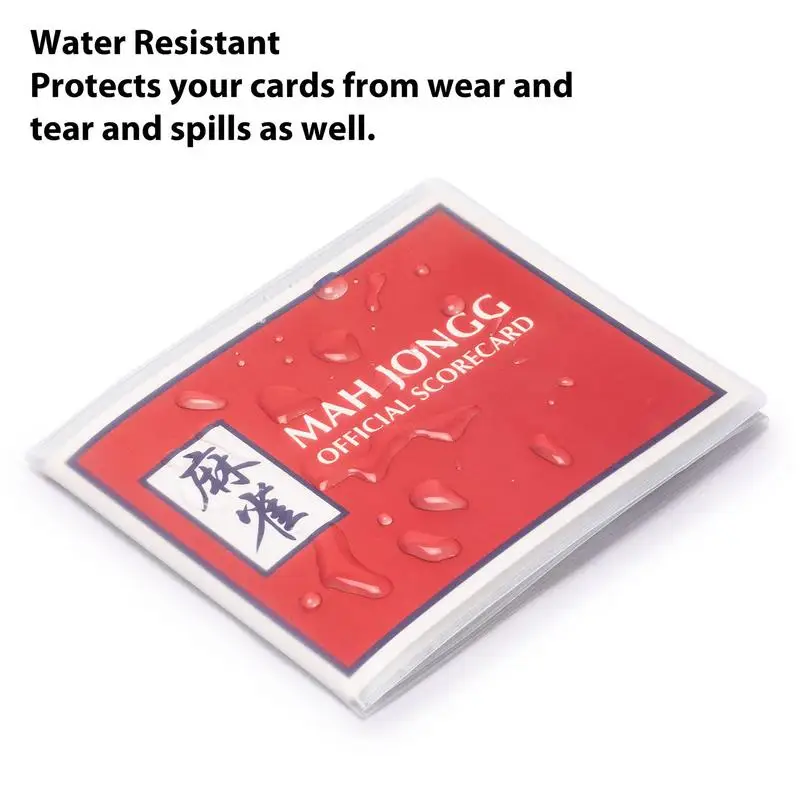 กระเป๋าเก็บบัตรไพ่นกกระจอกน้ำหนักเบาฝาครอบไพ่นกกระจอกของลีกไพ่นกกระจอกแผ่นพีวีซี