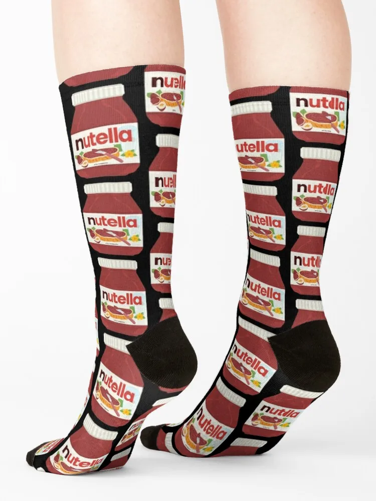 Nutella - Jar Chocolate Hezelnut Cocoa Spread Socks aesthetic anti slip football christmas gift football Socks For Girls Men's