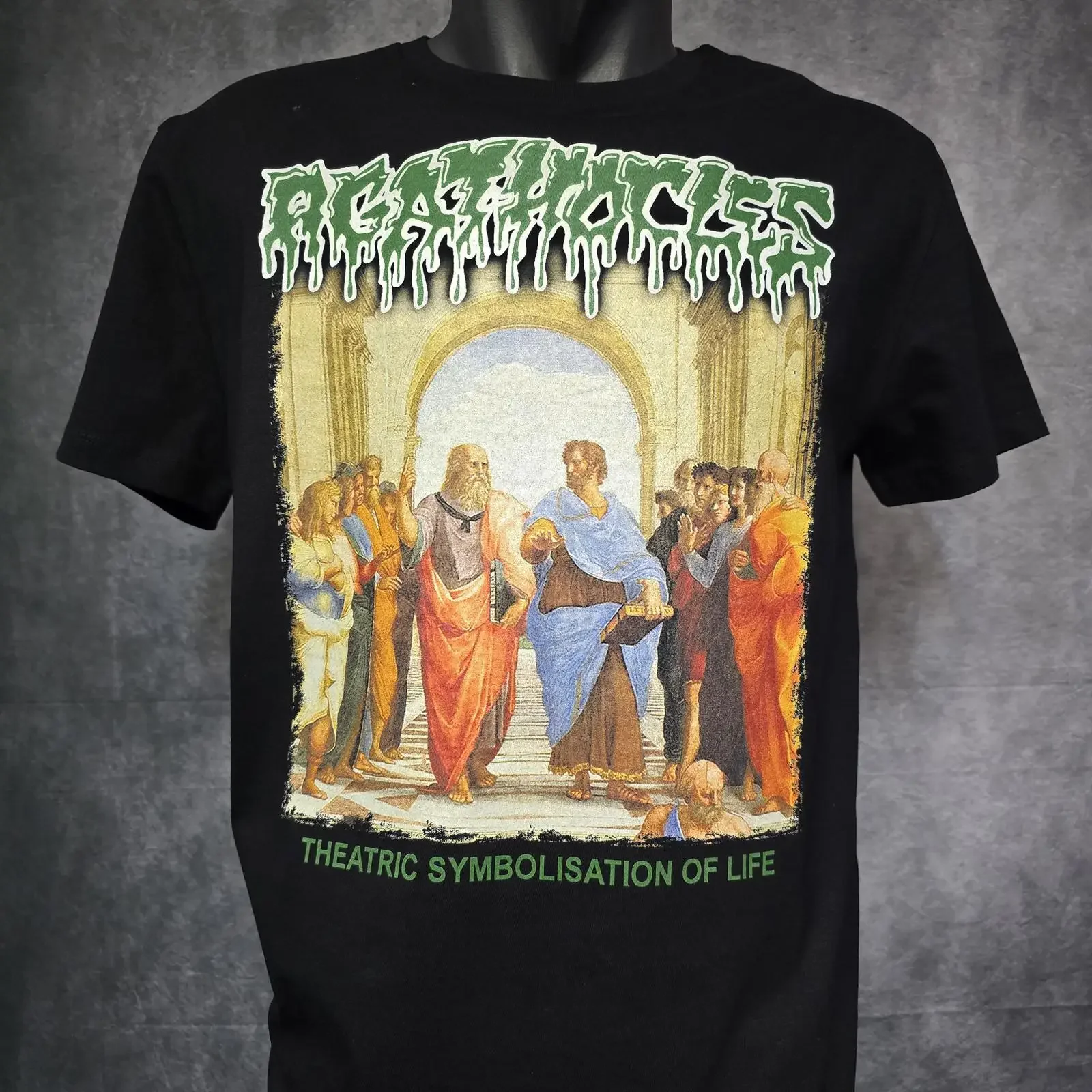 AGATHOCLES Theatric Symbolisation of Life t shirt Insect Warfare grindcore Archagathus vintage Washed Soft designer clothes