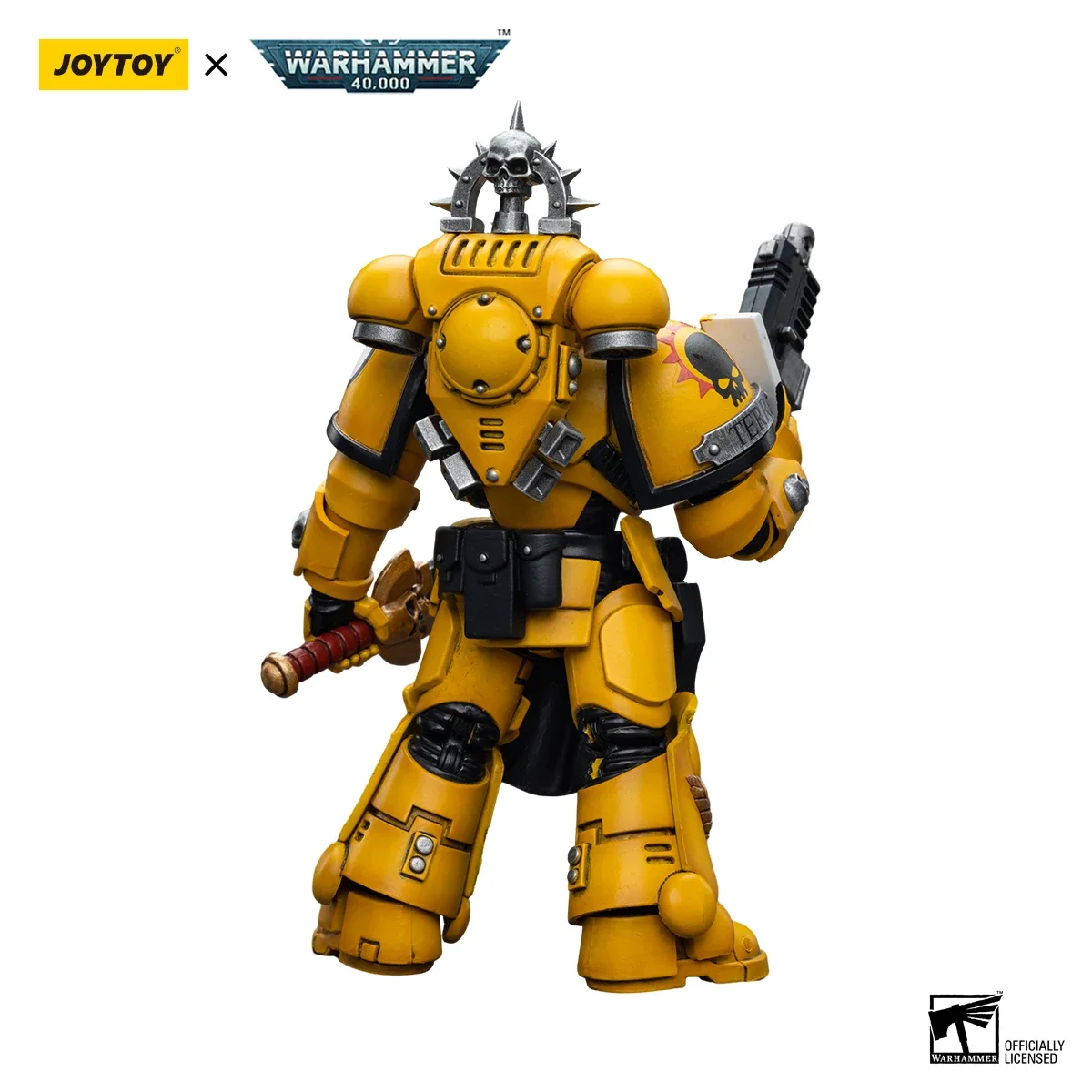 JOYTOY Warhammer 40k 1/18 Action Figures Anime Imperial Fists Lieutenant with Power Sword Collection Model Toys