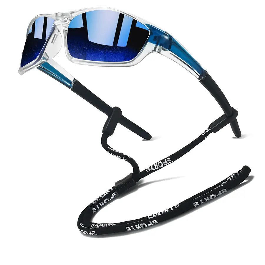 نظارات شمسية UV400 للرجال والنساء مع سلسلة للجري وتسلق الجبال وصيد الأسماك والقيادة والرياضات الخارجية #3