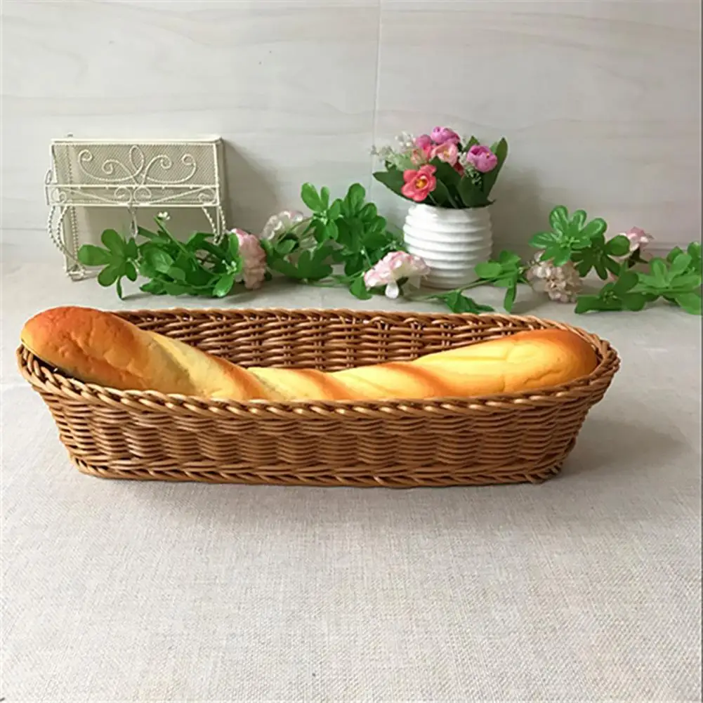 Rifornimenti della cucina del canestro di servizio dell'alimento intrecciato ovale riutilizzabile riutilizzabile del commestibile del cestino della frutta
