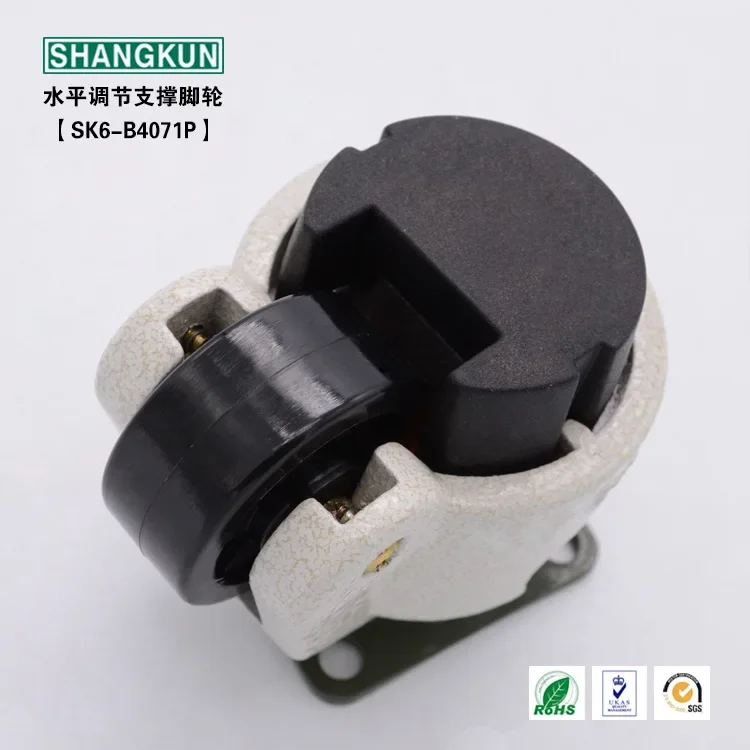 SK6-B4071P Soporte de ajuste Horizontal Ruedas Equipo Semiconductor Máquina Herramienta Rueda Forma de alta resistencia