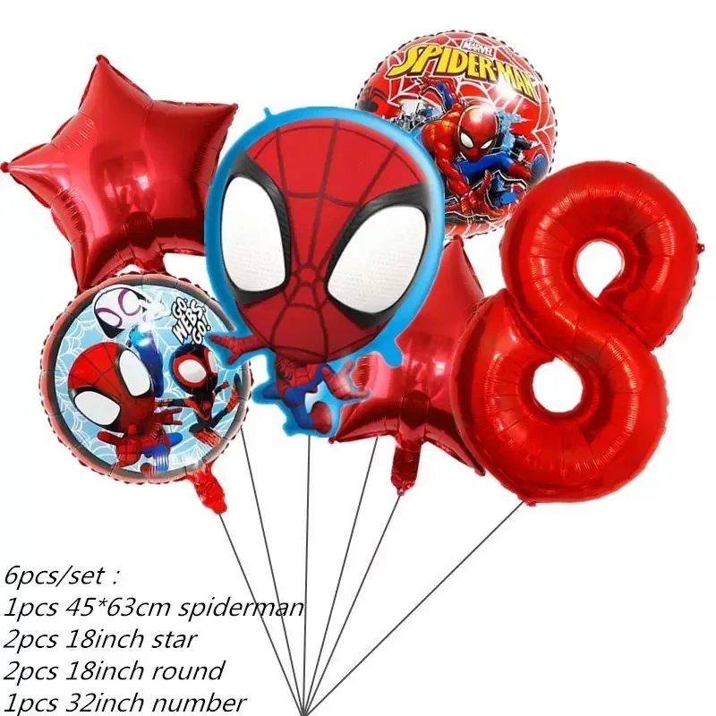 6pcs number 8