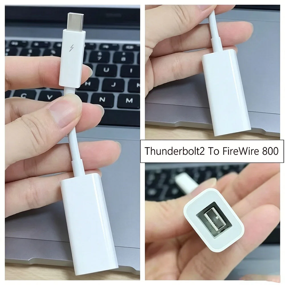 Thunderbolt 2 To FireWire 800 Adapter Thunderbolt To Fire 1394B, Suitable For Mac Computers Equipped With Thunderbolt Ports