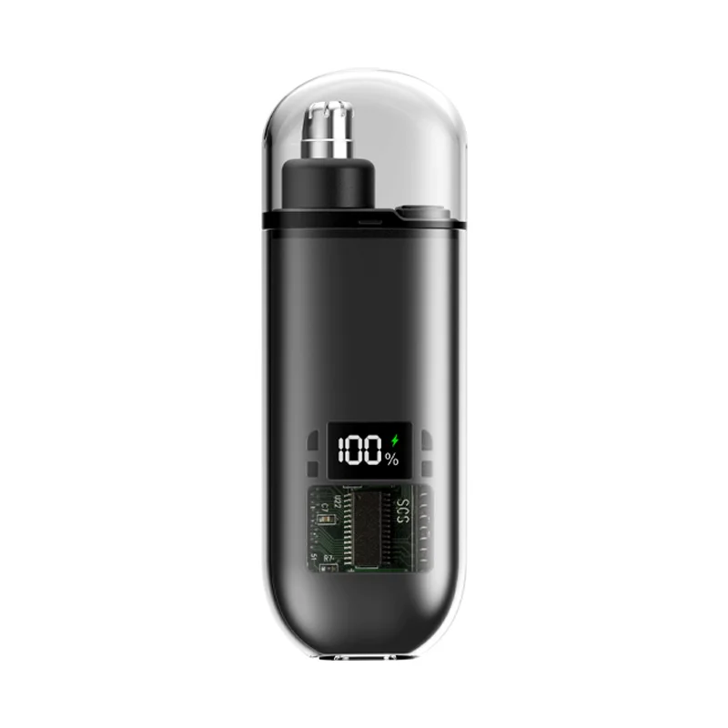Portable Mini LED Display Nasal Hair Trimmer with Type-C Charging Versatile Compact Personal Grooming Tool view 6