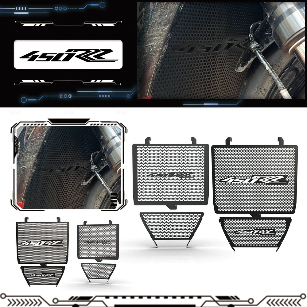 

2026 2025 New Motorcycle For KOVE 450RR 450 RR 2023-2026 Radiator Grille Guard Cover Water Tank Protector Accessories 2024 2023