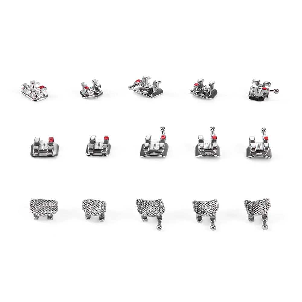 20Pcs Azdent Dental Orthodontic Mesh Base Brackets Mini Roth/MBT 0.022