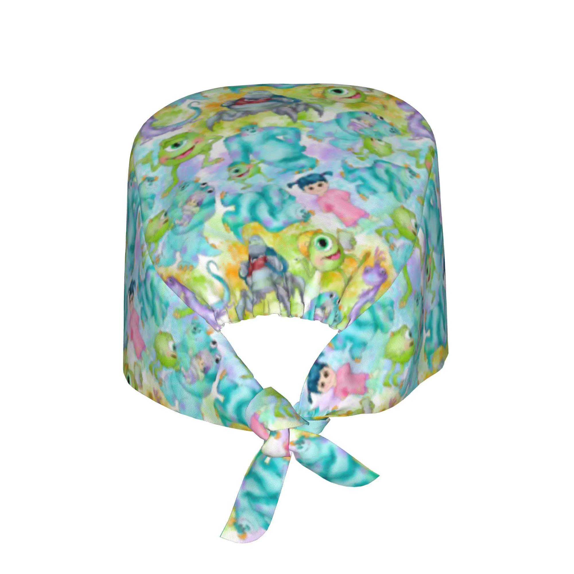 Custom Monsters Anime Universitye Medical Staff Scrubs Hat Unisex Cartoon For Chef Hat Scrub Caps