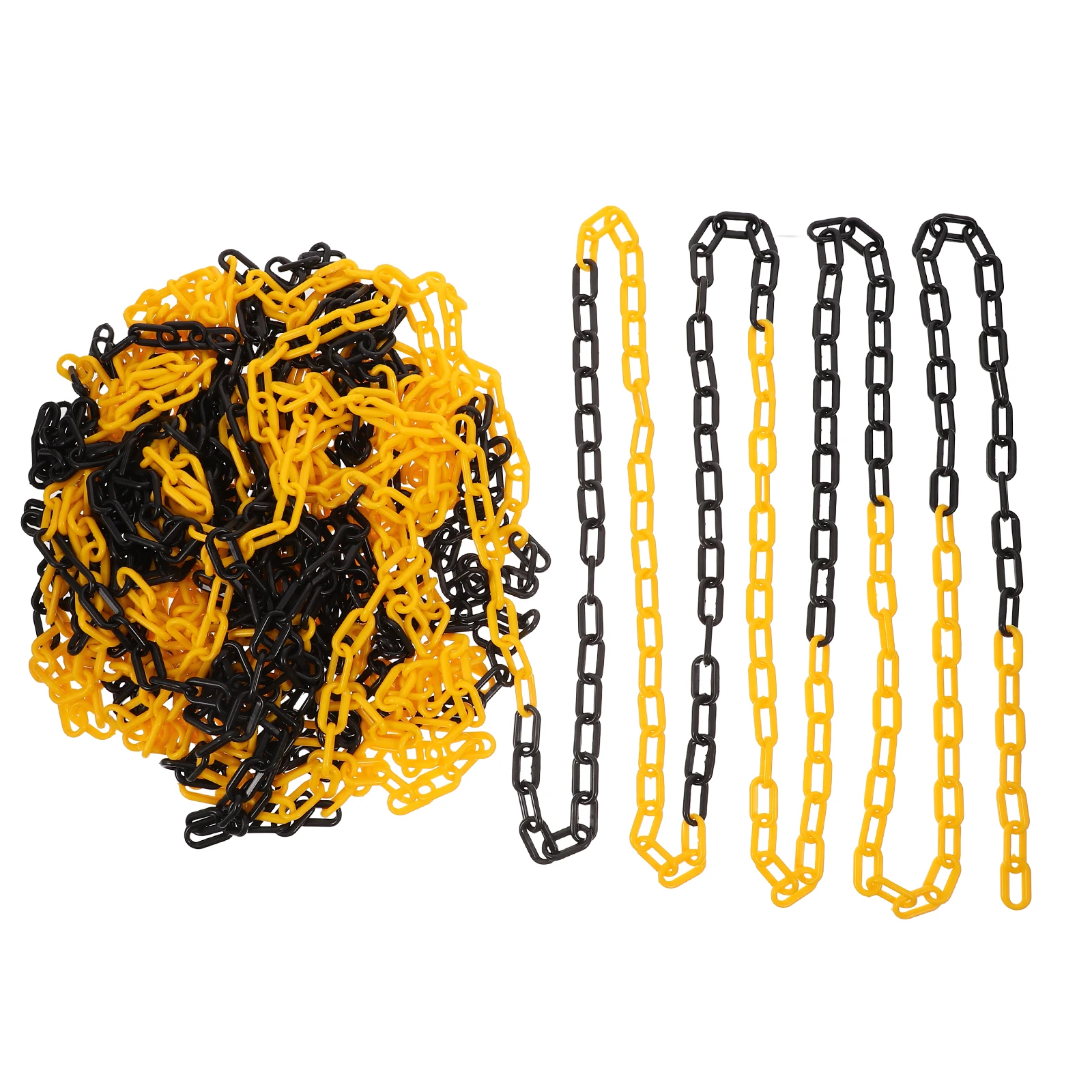 

25m Warning Chains Red White ABS Plastic Safety Barrier Links for Traffic Control Crowd Management Caution Chain Adjustable