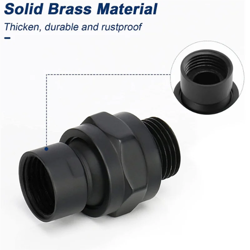 360 °   رأس دش عالمي، وصلة موصل عالمية تناسب رؤوس دش المطر الثابتة المحمولة باليد